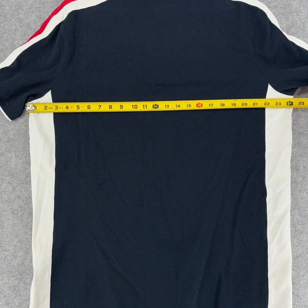 Polo Ralph Lauren Mens XL Big Pony Polo Shirt Navy Blue White Red Classic Fit